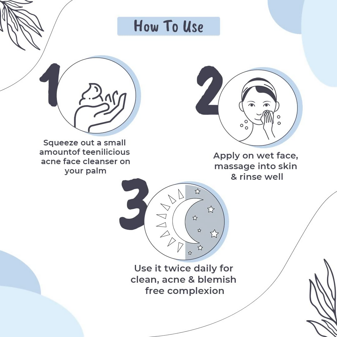 Teenilicious Acne Face Cleanser With 1.5% Salicylic Acid & Tea Tree Oil