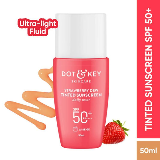 Buy Dot & Key Strawberry Dew Tinted Sunscreen - 05 Beige from DrMediCart, Ship from India to USA