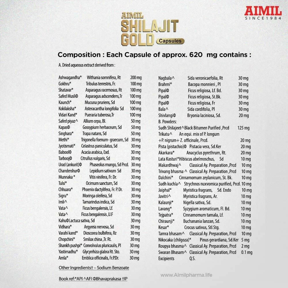 Aimil SJ Gold Capsules – Performance Booster