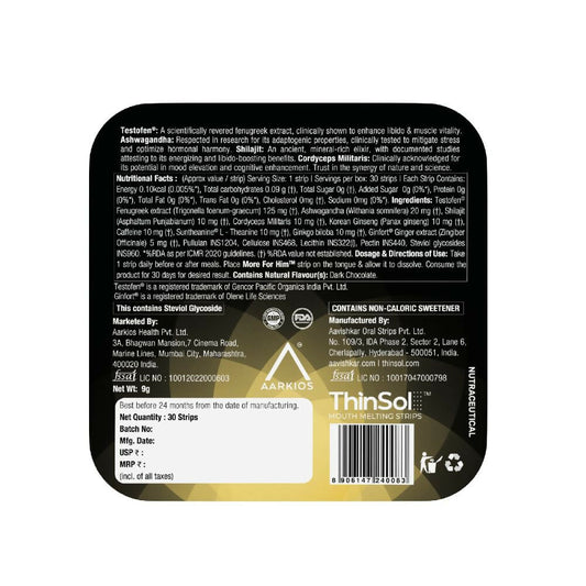 Buy Aarkios More For Him Thi Solves Oral Strips from DrMediCart, Ship from India to USA