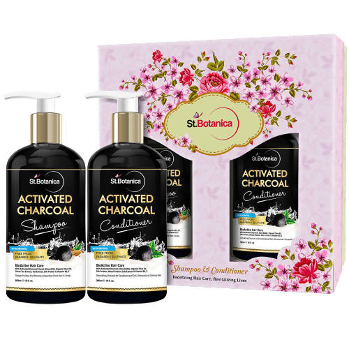 Buy St.Botanica Activated Charcoal Shampoo And Conditioner Combo from DrMediCart, Ship from India to USA