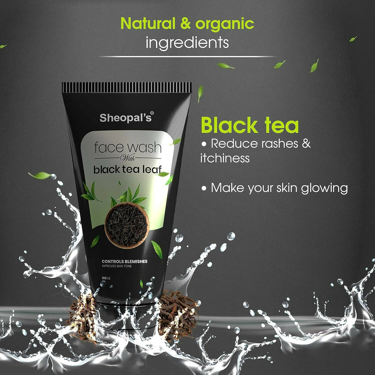 Sheopal's Black Tea Leaf Face Wash