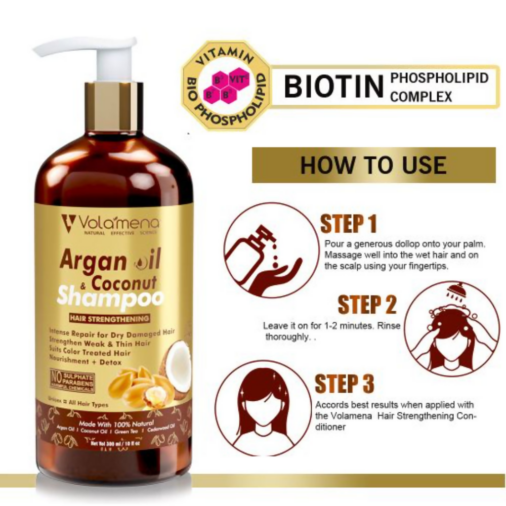 Volamena Argan Oil Hair Strengthening Shampoo