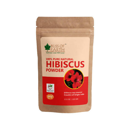 Buy Bliss of Earth Genuine Pure Natural Hibiscus Flower Powder from DrMediCart, Ship from India to USA