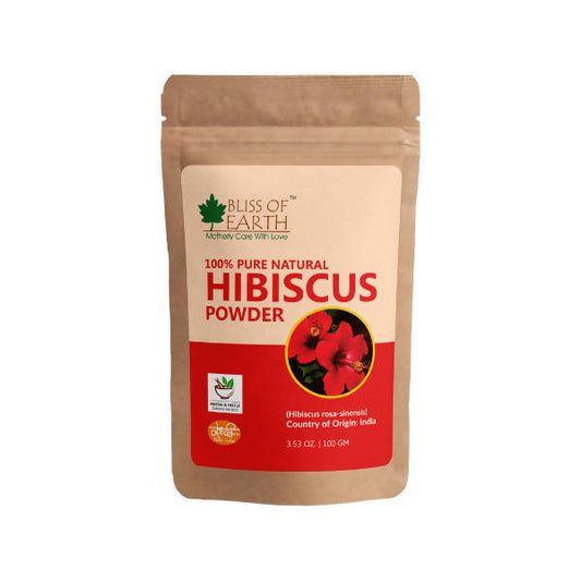 Buy Bliss of Earth Genuine Pure Natural Hibiscus Flower Powder from DrMediCart, Ship from India to USA