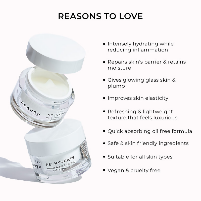 Praush Beauty RE: Hydrate Barrier Repair & Calming Gel Moisturiser