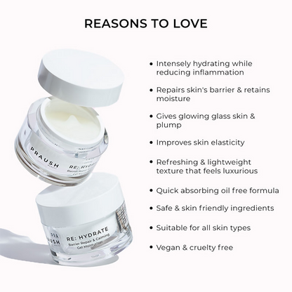 Praush Beauty RE: Hydrate Barrier Repair & Calming Gel Moisturiser