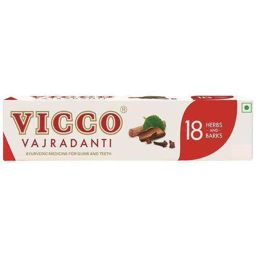 Buy Vicco Vajradanti Ayurvedic 18 Herbs and Barks Toothpaste from DrMediCart, Ship from India to USA