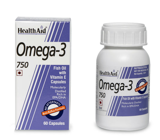Buy HealthAid Omega-3 750 Capsules from DrMediCart, Ship from India to USA