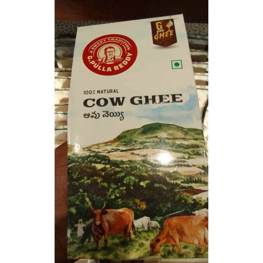 Pulla Reddy 100% Natural Cow Ghee | 100% Pure and Natural | Desi Cow Ghee | Boosts Immunity | Rich in Aroma & Flavor