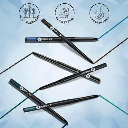 Sugar Cosmetics Kohl of Honour Intense Kajal Upto 12 hrs, Long Lasting, Smudge Proof & Waterproof Kajal - 04 True Blue