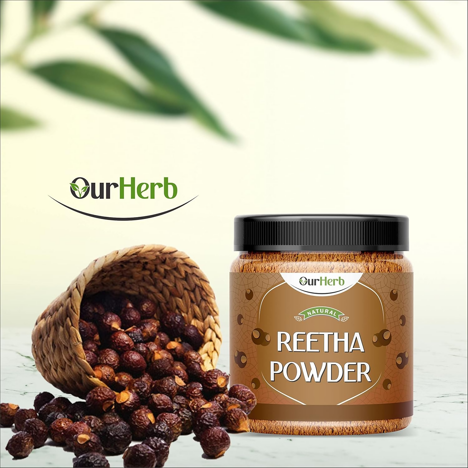 OurHerb Pure & Natural Reetha Powder For Hair Care