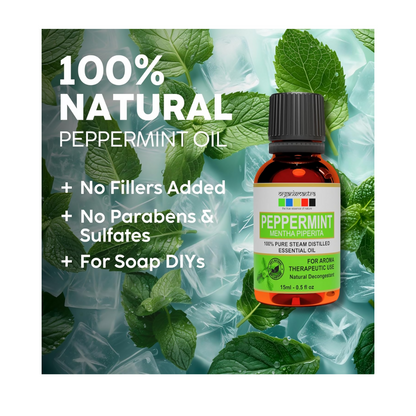 Organix Mantra Peppermint Oil for Hair - 100% Natural Peppermint Essential Oil