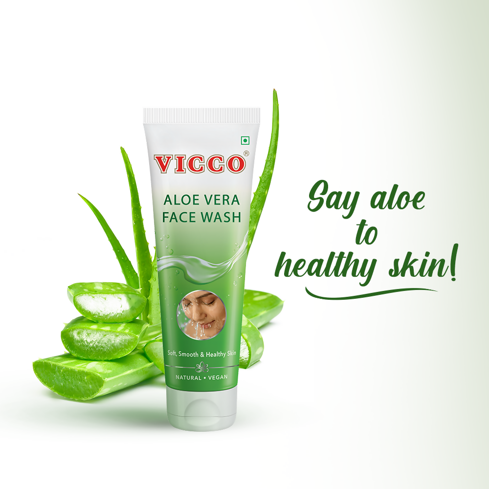 Vicco Aloe Vera Face Wash - Drmedicart