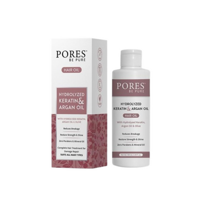 Pores Be Pure Keratin & Argan Hair Oil