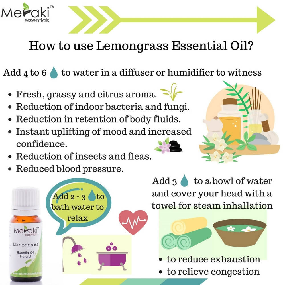 Meraki Essentials Lemongrass Essential Oil