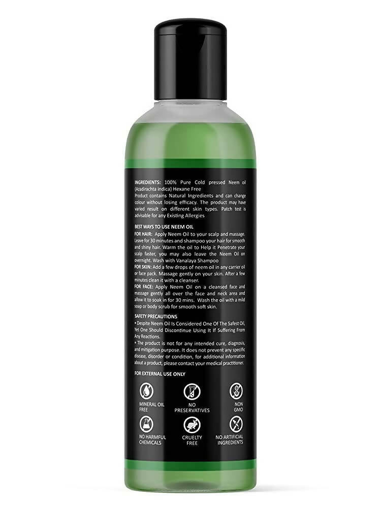 Vanalaya Cold Pressed Neem Oil - DrMediCart