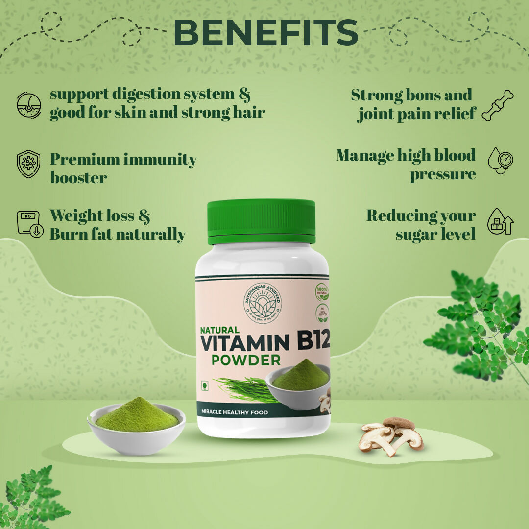 Jayshankar Ayurved Vitamin B12 Green Food Powder