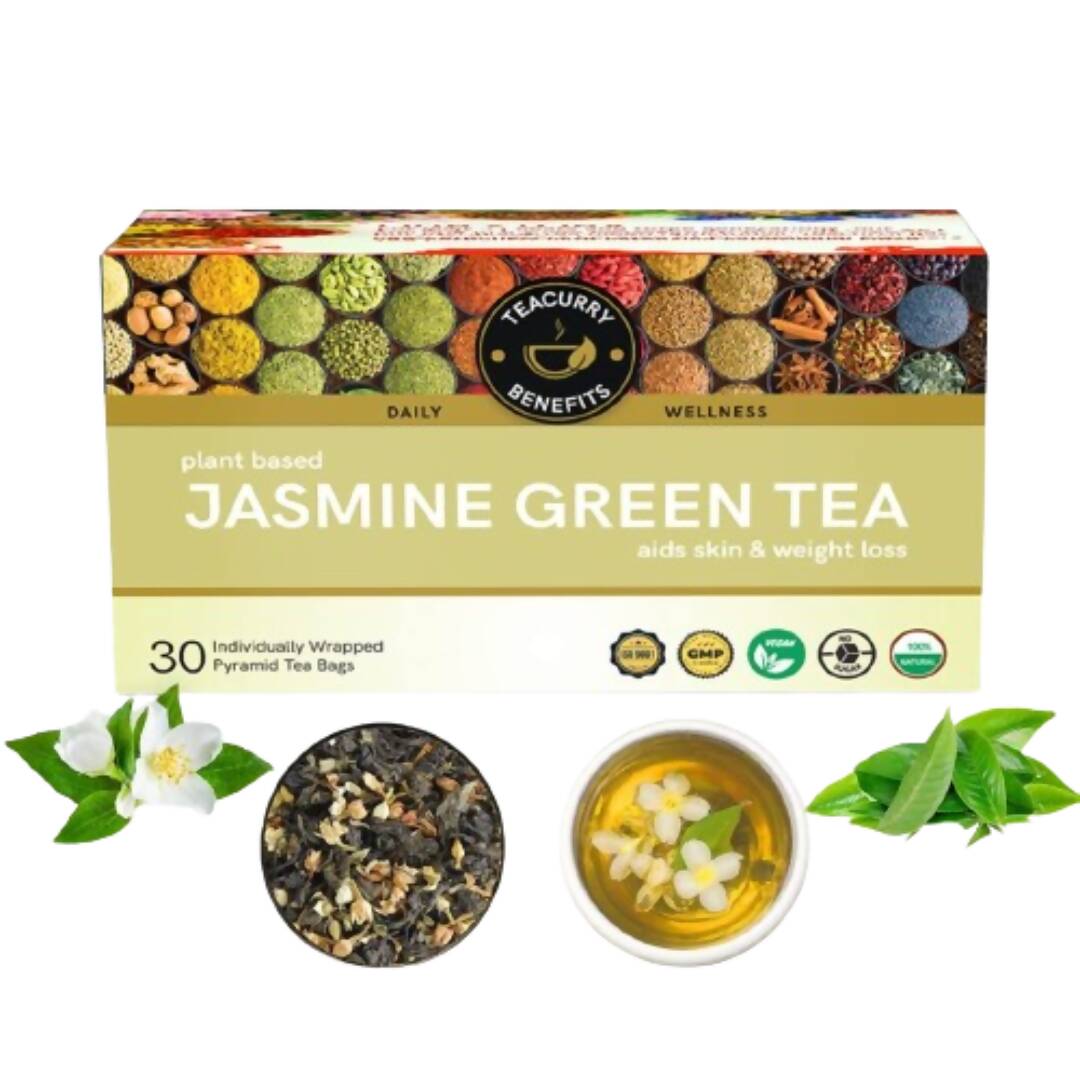 Teacurry Jasmine Green Tea Bags - Drmedicart