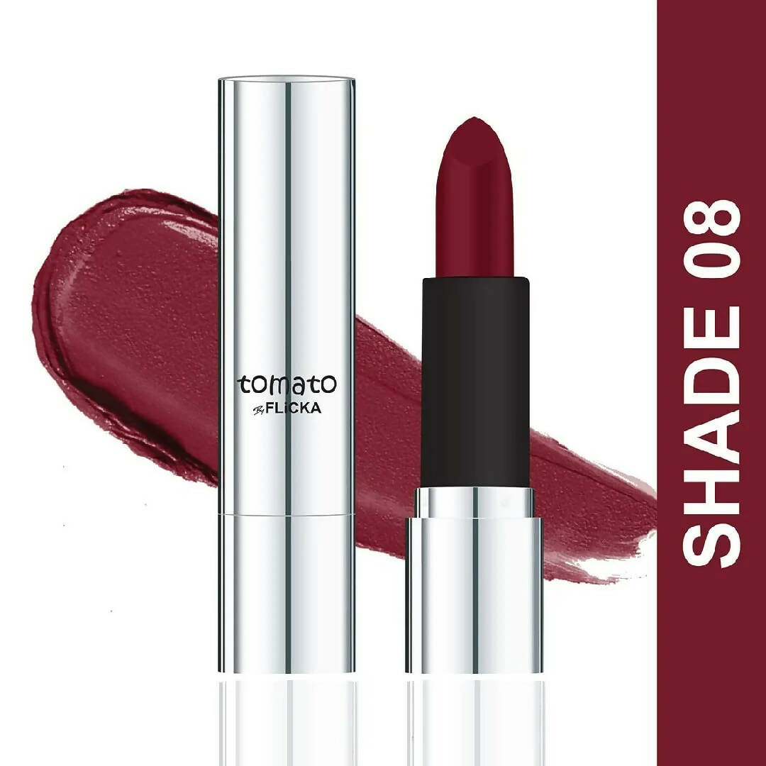 flicka tomato maroon matte finish lipstick shade 08 buy in usa