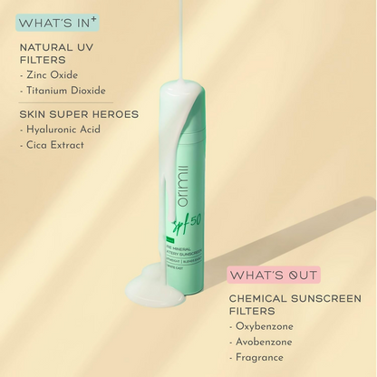 Orimii 100% Pure Mineral Sunscreen SPF 50