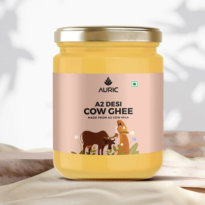 Auric A2 Bilona Desi Cow Ghee - Pure Brijwasi Ghee - Bilona Curd Churned