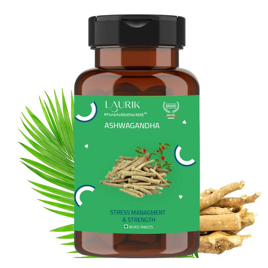 Laurik Ashwagandha Tablets With 5% Withanolides Ashwagandha For Natural Vitality For Men & Women
