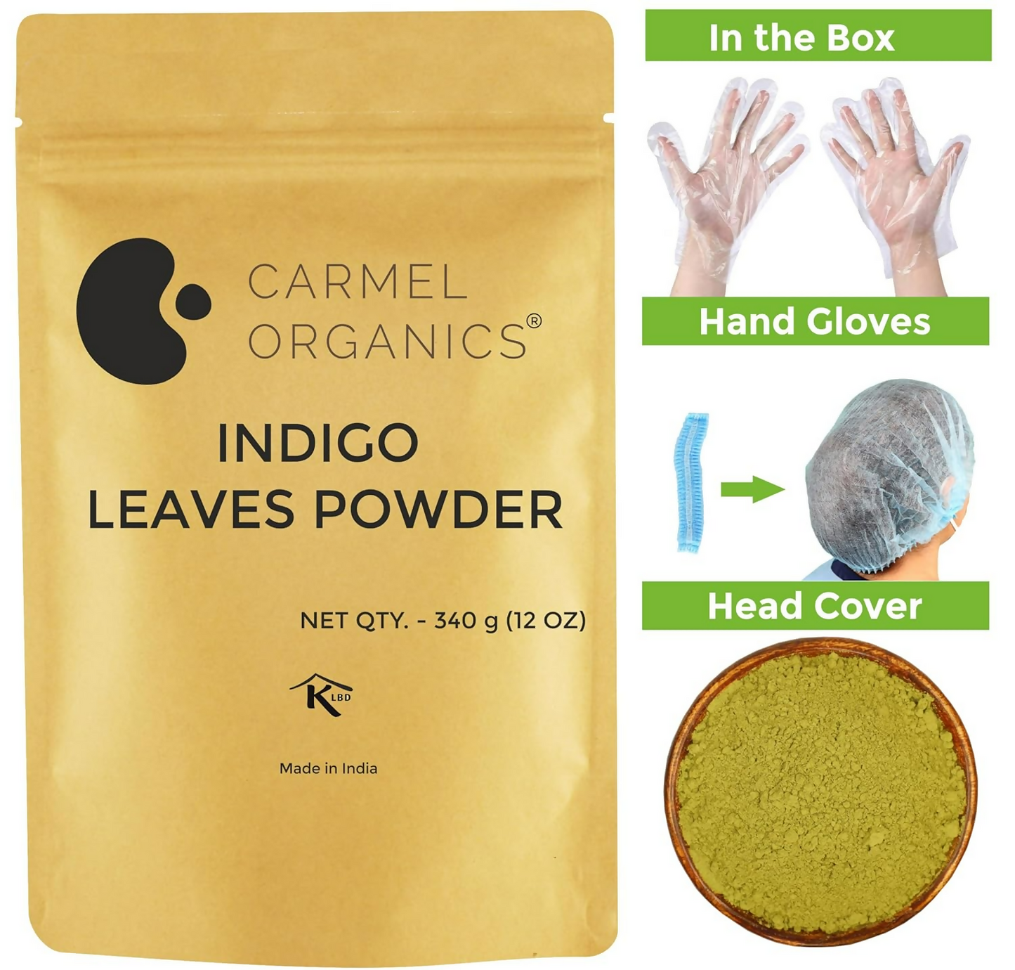 Carmel Organics Indigo Leaves Powder