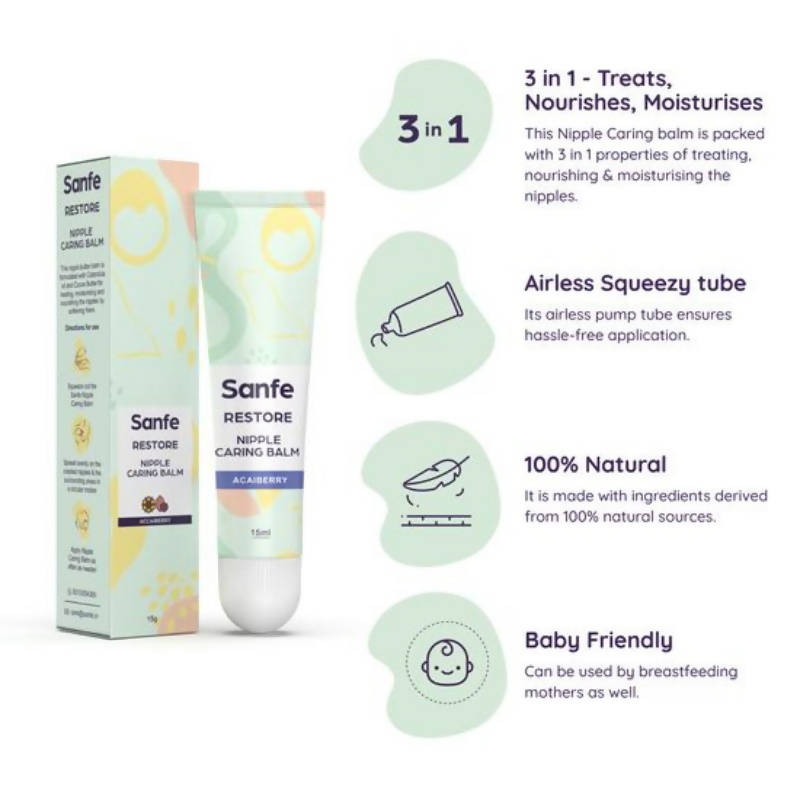 Sanfe Restore Nipple Caring Balm (Acaiberry)