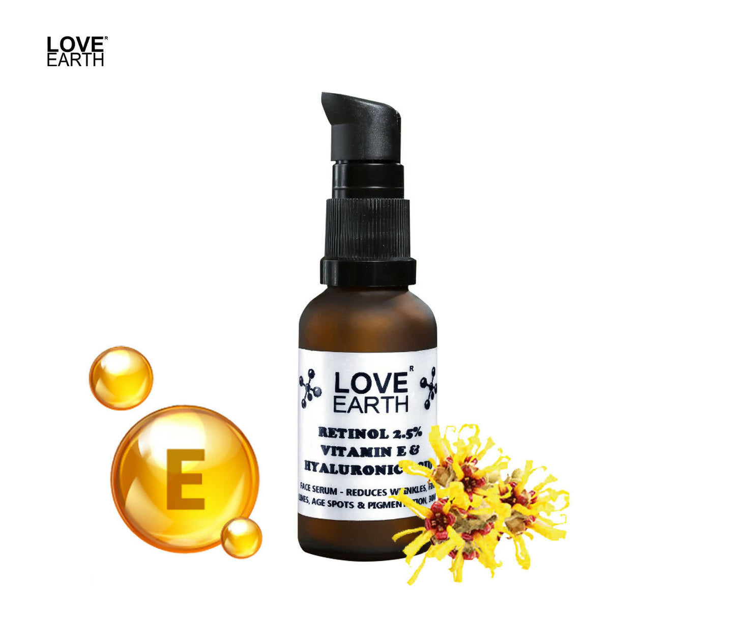 Love Earth Retinol 2.5% Vitamin E & Hyaluronic Acid ƒ?? Face Serum