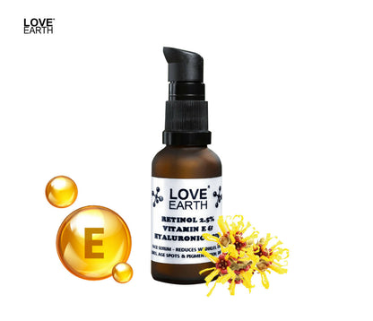 Love Earth Retinol 2.5% Vitamin E & Hyaluronic Acid ƒ?? Face Serum