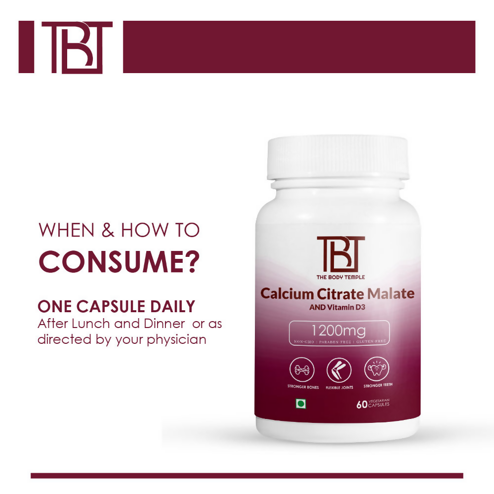 The Body Temple Calcium Citrate Malate Capsules