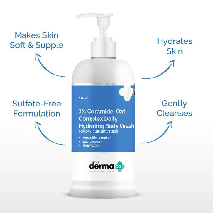 The Derma Co 1% Ceramide-Oats Complex Daily Hydrating Body Wash - Drmedicart