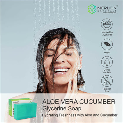 Merlion Naturals Aloe Vera & Cucumber Glycerine Soap