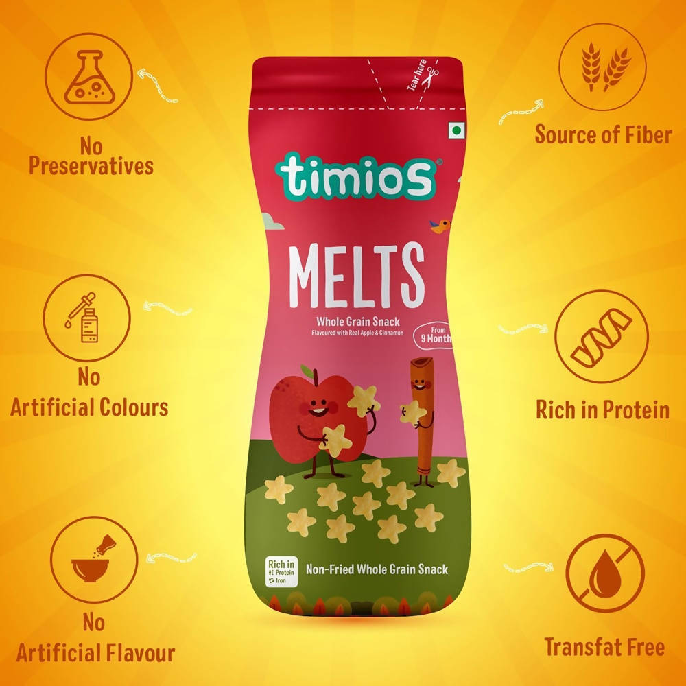 Timios Melts Apple And Cinnamon Finger Food For Babies