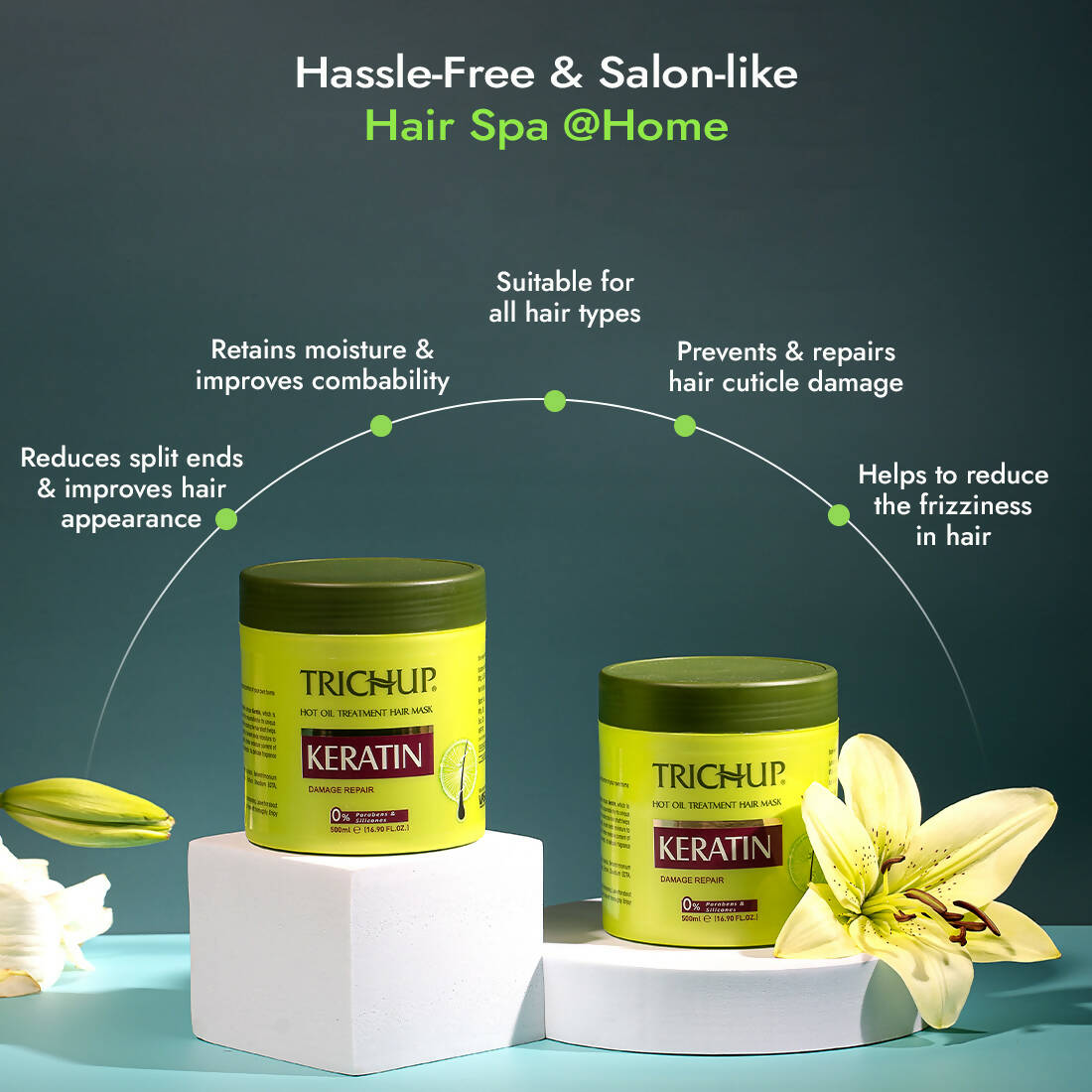 Vasu Healthcare Trichup Keratin Hot Oil Treatment Hair Mask - Drmedicart