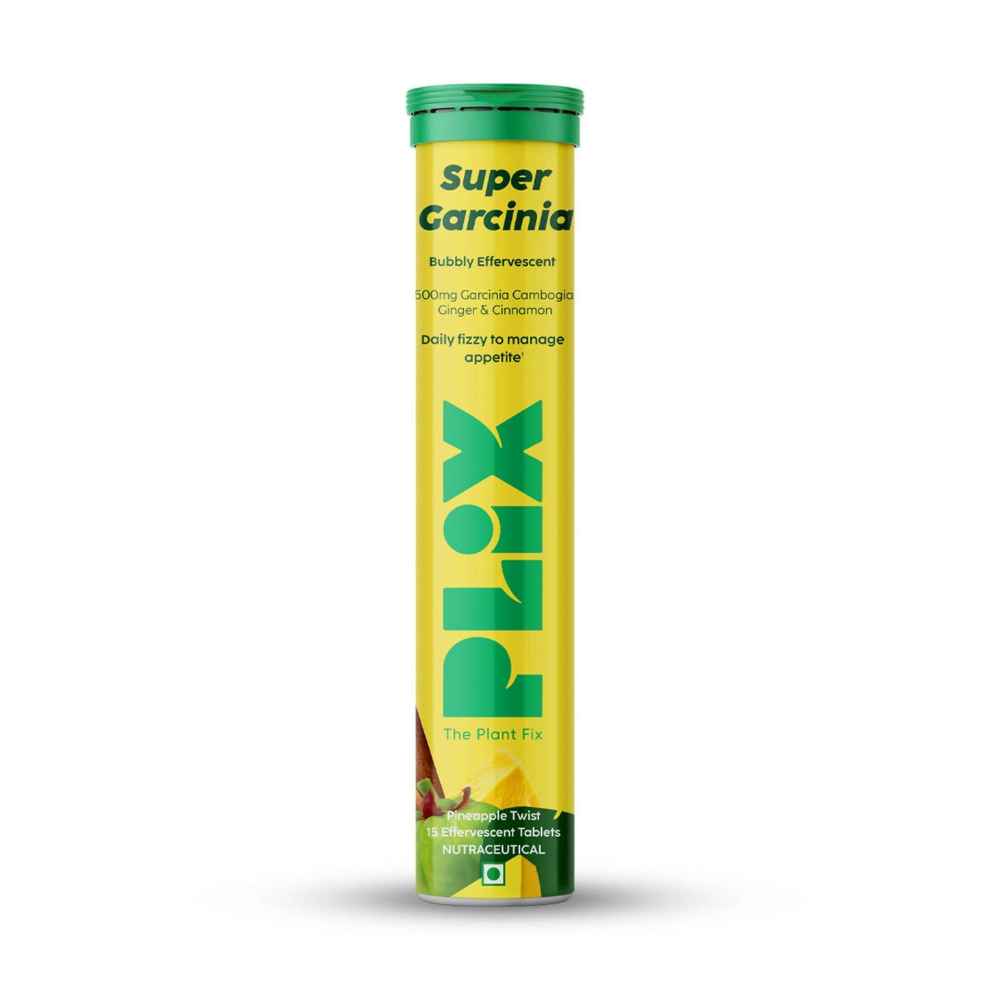 PLIX The Plant Fix Garcinia Bubbly Effervescent Tablets with Ginger, Cinnamon