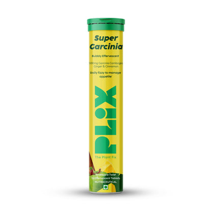 PLIX The Plant Fix Garcinia Bubbly Effervescent Tablets with Ginger, Cinnamon