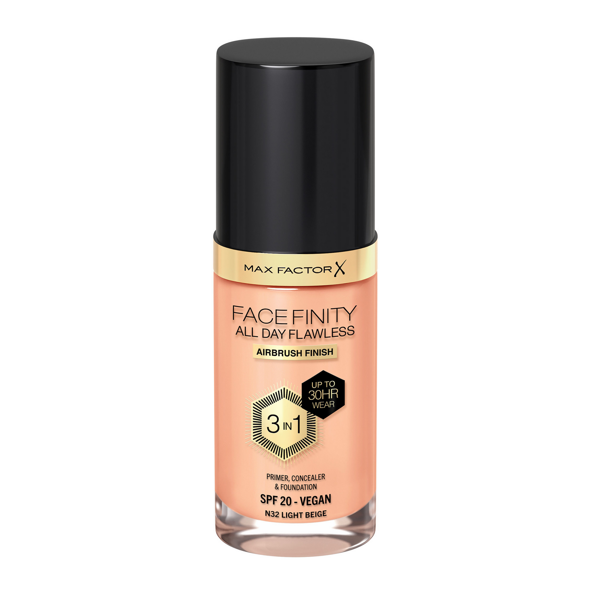 Max Factor Face Finity All Day Flawless 3 In 1 Foundation - Light Beige