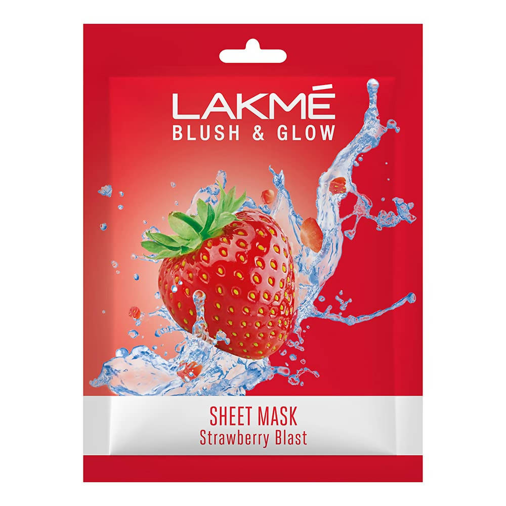 Buy Lakme Blush And Glow Strawberry Sheet Mask from DrMediCart, Ship from India to USA