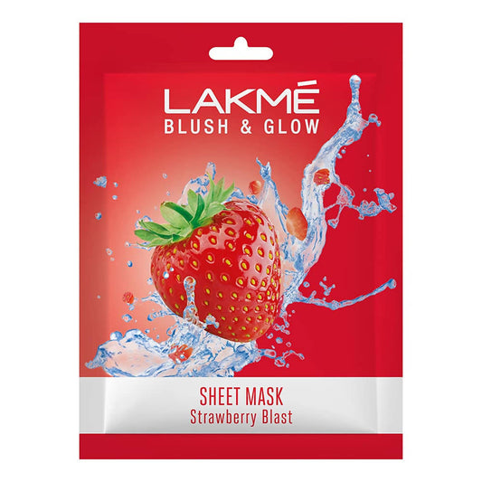 Buy Lakme Blush And Glow Strawberry Sheet Mask from DrMediCart, Ship from India to USA