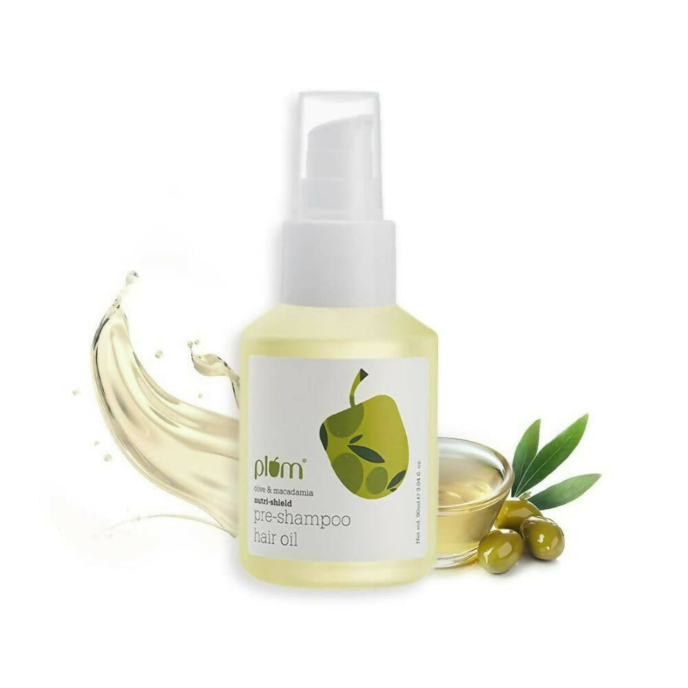 Plum Olive & Macadamia Nutri-Shield Pre-Shampoo Hair Oil - DrMediCart 