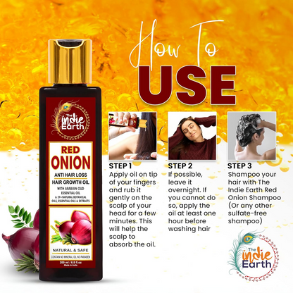 The Indie Earth Red Onion Anti Hair Loss & Hair Growth Combo