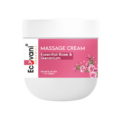 Ecovani Organics Essential Rose & Geranium Massage Cream