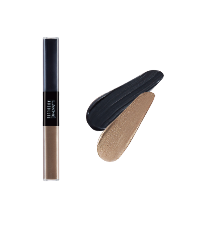 Lakme Absolute Explore Liquid Eye Shadow - Cashmere Love & Diamond Black