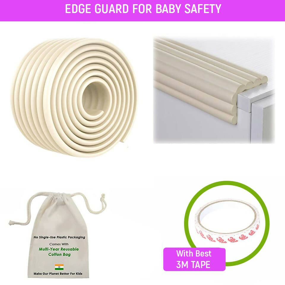 Buy Safe-O-Kid Prevents From Head Injury Multi Functional 2 Meter Edge Guard, White from DrMediCart, Ship from India to USA