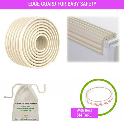 Buy Safe-O-Kid Prevents From Head Injury Multi Functional 2 Meter Edge Guard, White from DrMediCart, Ship from India to USA