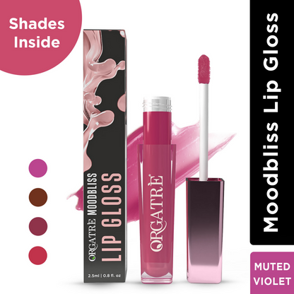 Orgatre MoodBliss Lip Gloss - Muted Violet