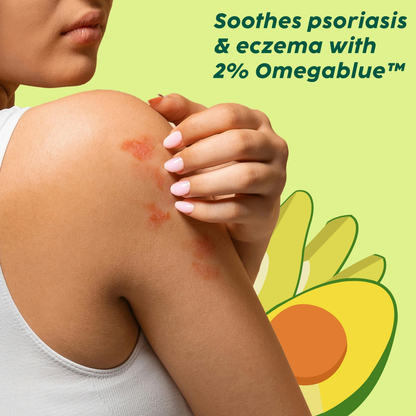 PLIX The Plant Fix Avocado Psoriasis Moisturizing Cream with 2% Omegablue For Dry & Flaky Skin