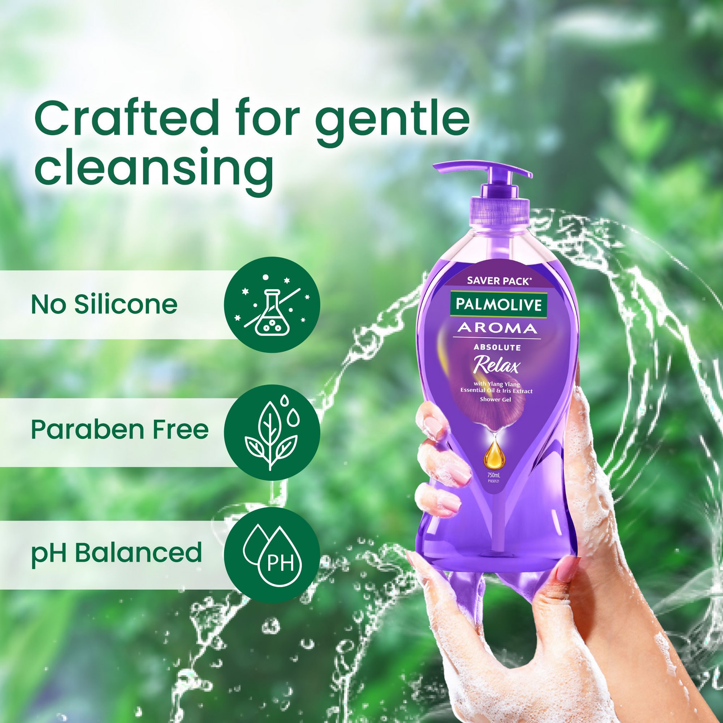 Palmolive Aroma Absolute Relax, Moisturizing Body Wash
